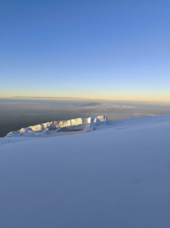 Вид на ледник Килиманджаро