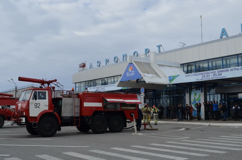 В аэропорту Магнитогорска прошли пожарно-тактические учения | Фотография 2
