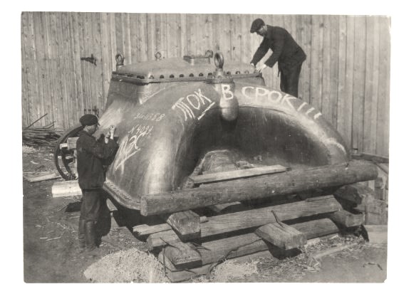Оборудование строящейся ЦЭС, 1931 год