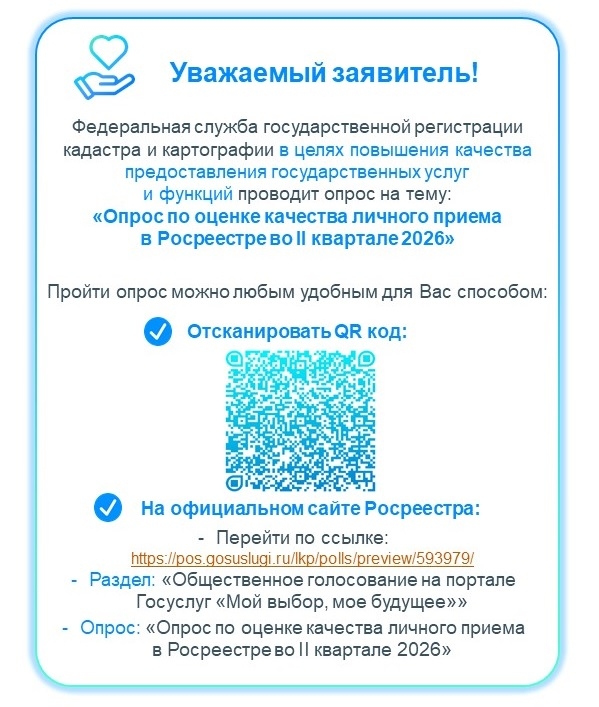 Росреестр приглашает пройти опрос | Фотография 1