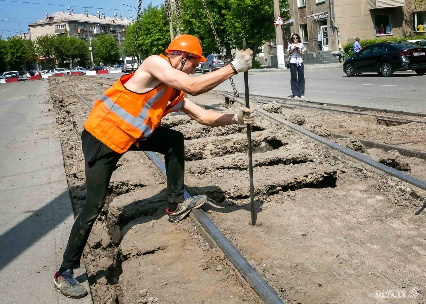 Путь трамвайный, бархатный. Новости Магнитогорск. 23.05.2023г