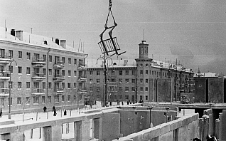 строительство города. январь 1963 год строительство города. январь 1963 год
