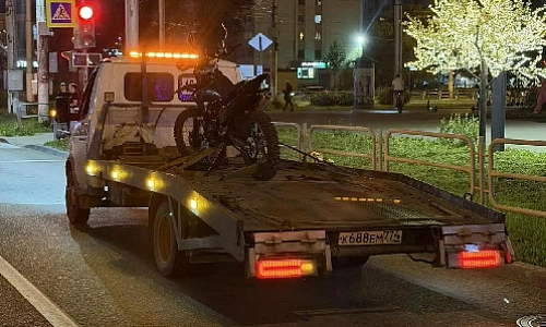 Задержали 15-летнего водителя питбайка