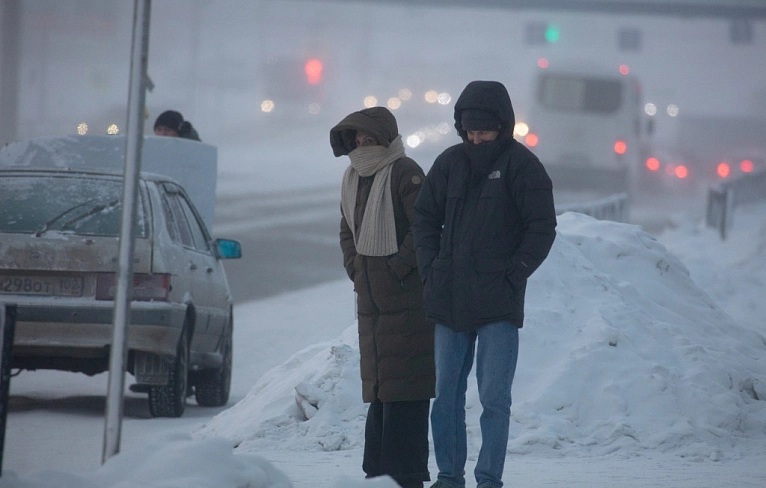 В Магнитку пришли крещенские морозы