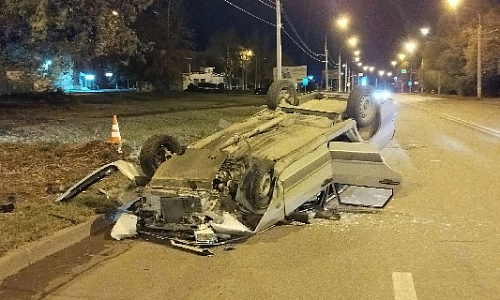 ДТП с опрокидыванием