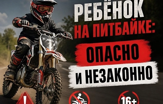 Дети на питбайке