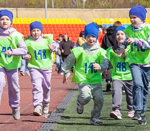 Наши юные атлеты собрались на эстафету