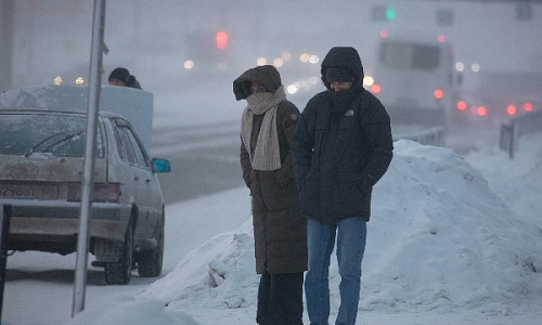 В Магнитку пришли крещенские морозы